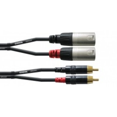 CFU3MC - kábel 3 m, konektory XLR male/Cinch