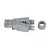 Nastaviteľný RJ45 konektor netienený Cat.6a, priam
