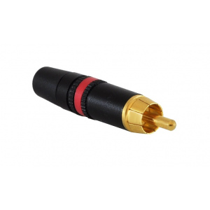 NYS373 RCA konektor červený prúžok