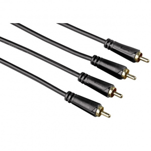 Hama audio kábel 2cinch 2cinch pozlátený 3m