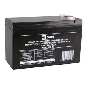 B9675 akumulátor 12V/9Ah 6,3mm faston
