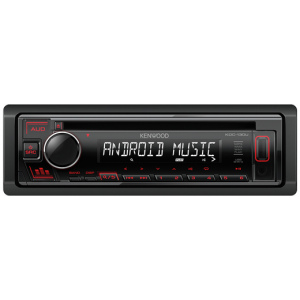 KDC-130UR 4x50W CD USB AUX autorádio červené pod.