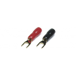 ST4.5  vidlica červený/čierny M5/4mm2 (pár)
