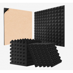 AP12P  akustický penový panel pyramida 30x30cm 5cm