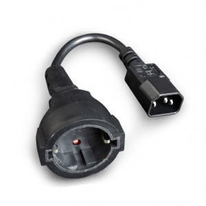 Napájací kábel C14 Samec/Schuko Samica PC