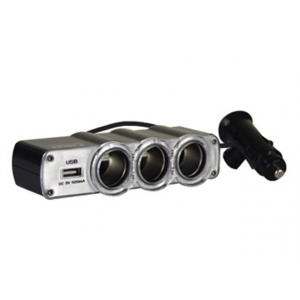 CL13 trojzástrčka 12V/24V pre zapaľovač