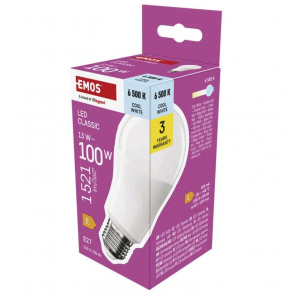LED žiarovka E27 / 13 W (100 W) / 1521 lm / 6500K